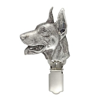 Doberman clipring posrebrzany Art-Dog
