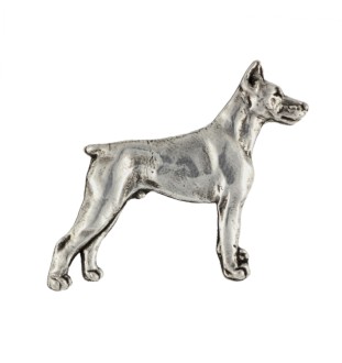 Doberman pin posrebrzony Art-Dog