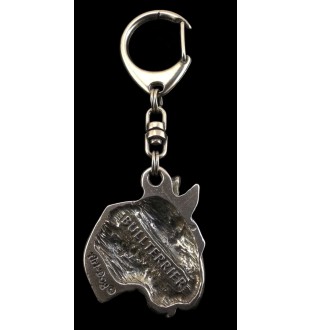 Bulterier brelok posrebrzany Art-Dog
