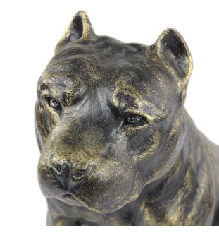 Amerykański Staffordshire terrier figurka siedząca z żywicy Art-Dog