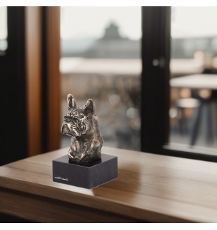 Buldog francuski I głowa na kamieniu Art-Dog
