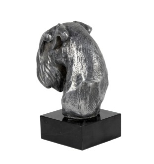 Sznaucer, Schnauzer I figurki srebrne na kamieniu Art-Dog