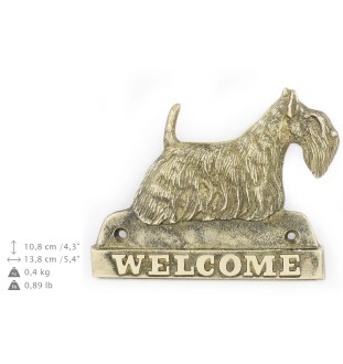 Terier szkocki welcome plakietka Art-Dog